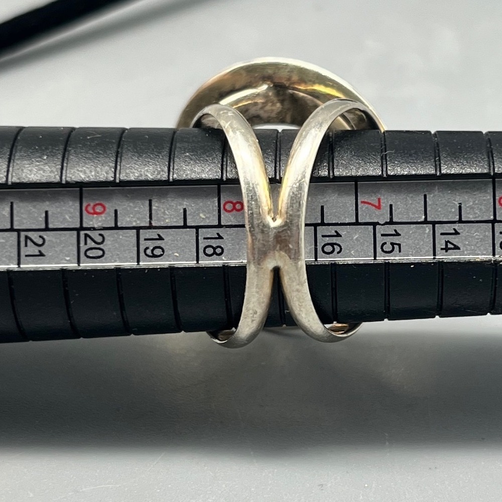 Abstract Sterling Silver Ring Interlocking Loops … - image 4